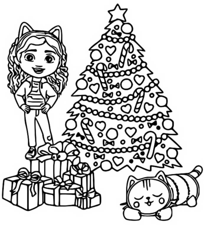 Gabbys dollhouse coloring pages