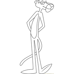 The pink panther coloring pages for kids printable free download