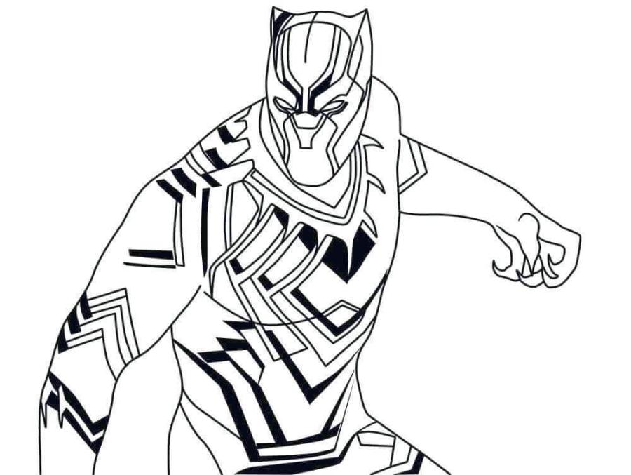 Get this black panther coloring pages for kids grt