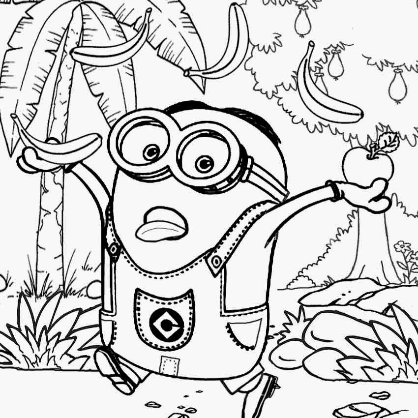 Free coloring pages printable pictures to color kids drawing ideas kids costume minion coloring pages banana drawing free activities