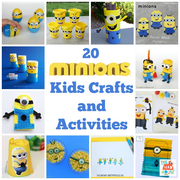 Free minions colouring book printable and minion craft roundup mum in the madhouse