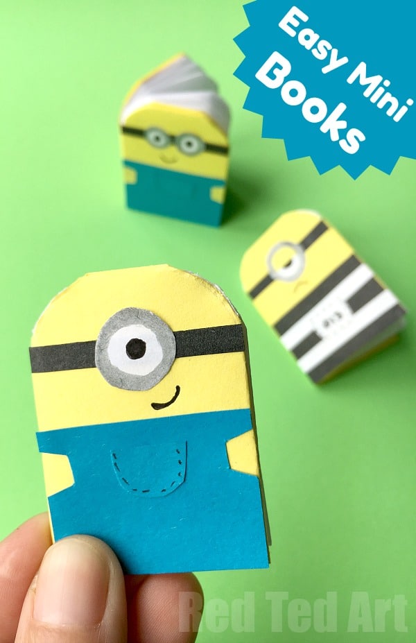 Easy paper minion notebook diy