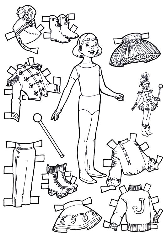 Playtime paper dolls to color and cut out paper dolls paper dolls clothing paper dolls printable