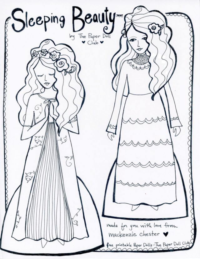 Free printable paper doll club coloring book â the sacred everyday