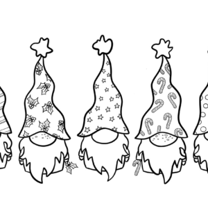 Gnome coloring pages printable for free download