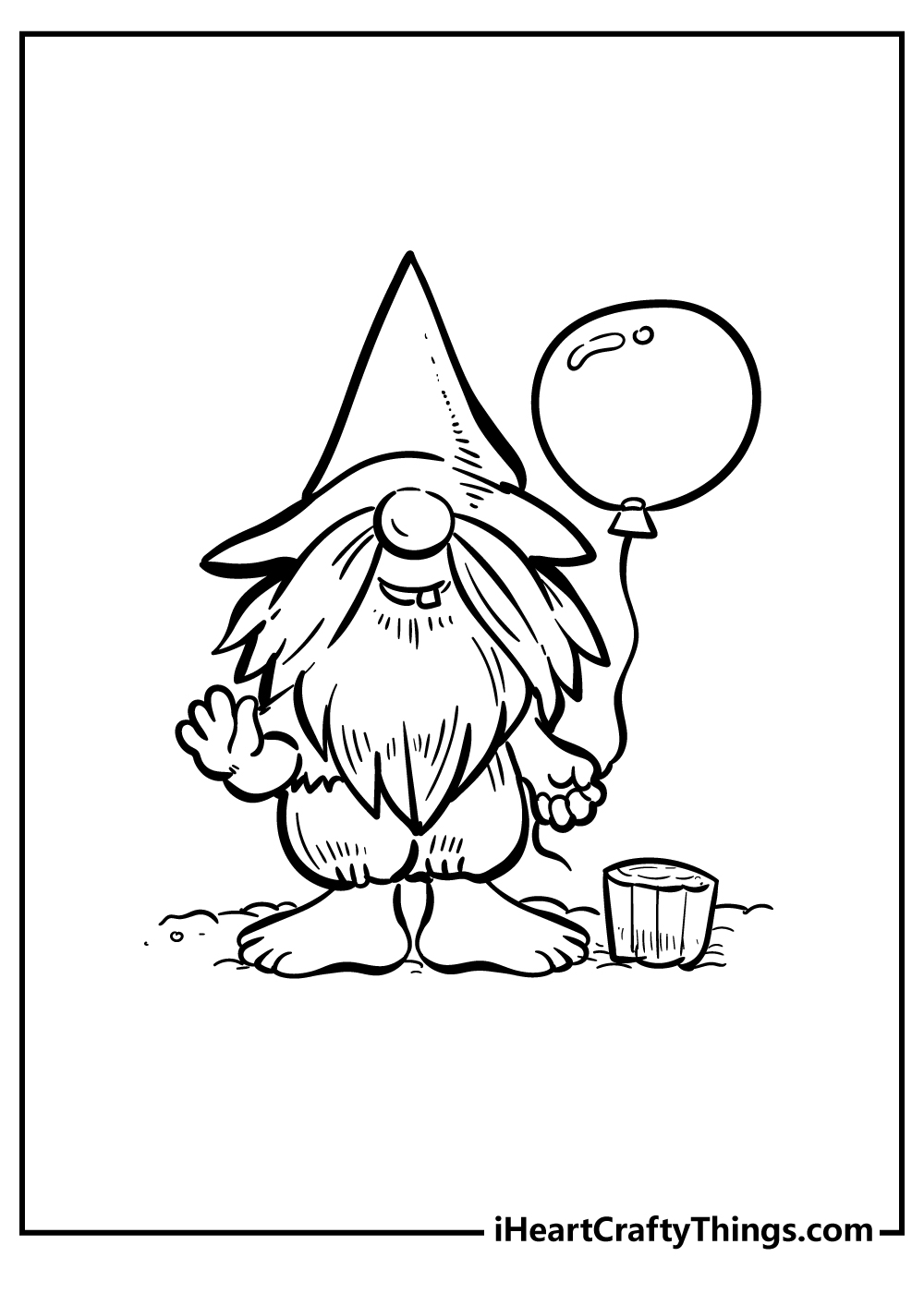 Gnomes coloring pages free printables