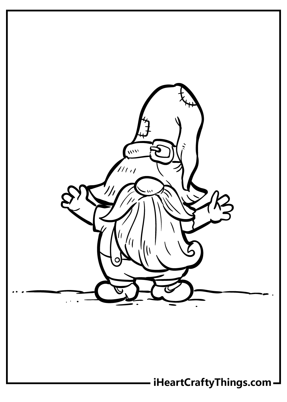 Gnomes coloring pages free printables