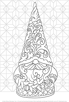 Jim shore enchanting gnomes coloring book an inspirational collection of whimsical characters design originals x spiral adult coloring book