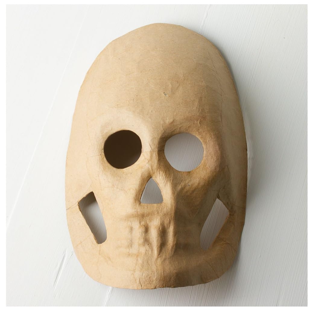 Factory direct craft pack of paper mache mask ready to decorate unfinished papier mache mask for day of the dead dia de los muertos halloween decorations for children and adults