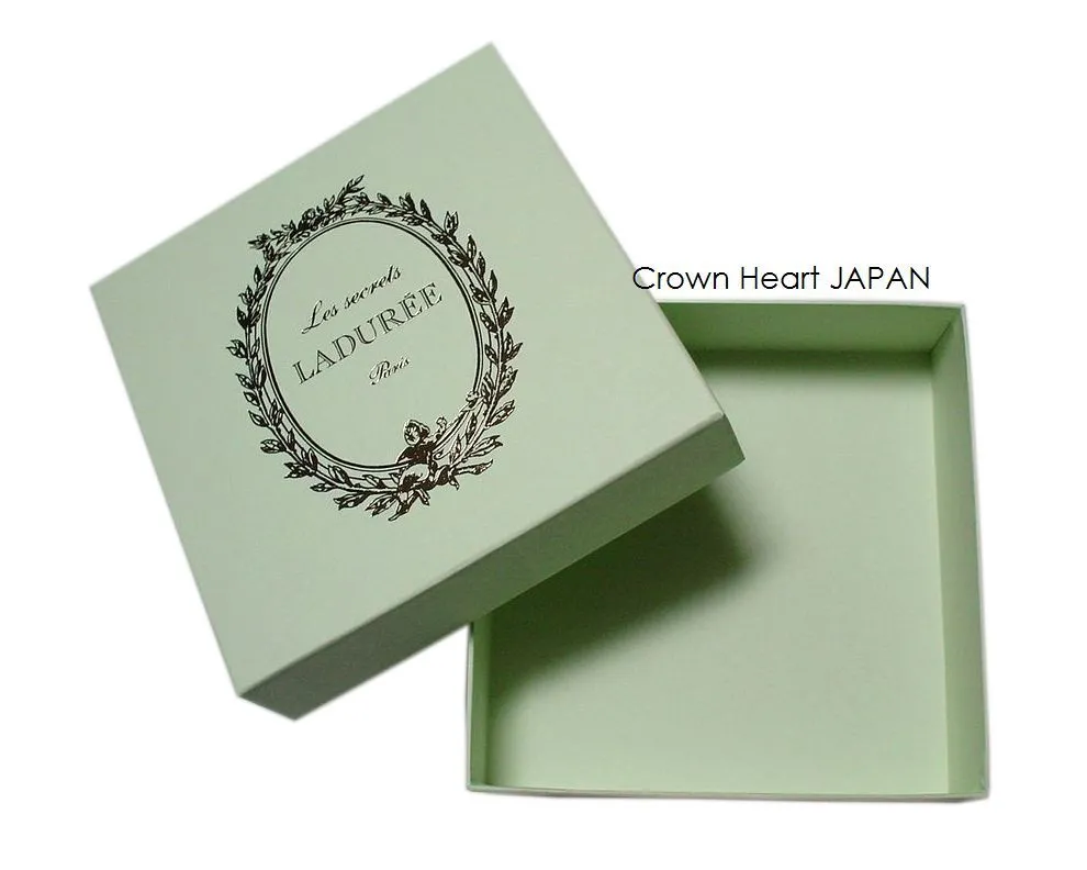 New laduree paris paper gift box pastel green logo