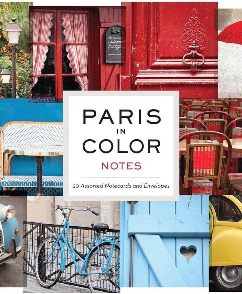 Paris in color notes assorted notecards and envelopes paris photography stationery gift for francophile books health household