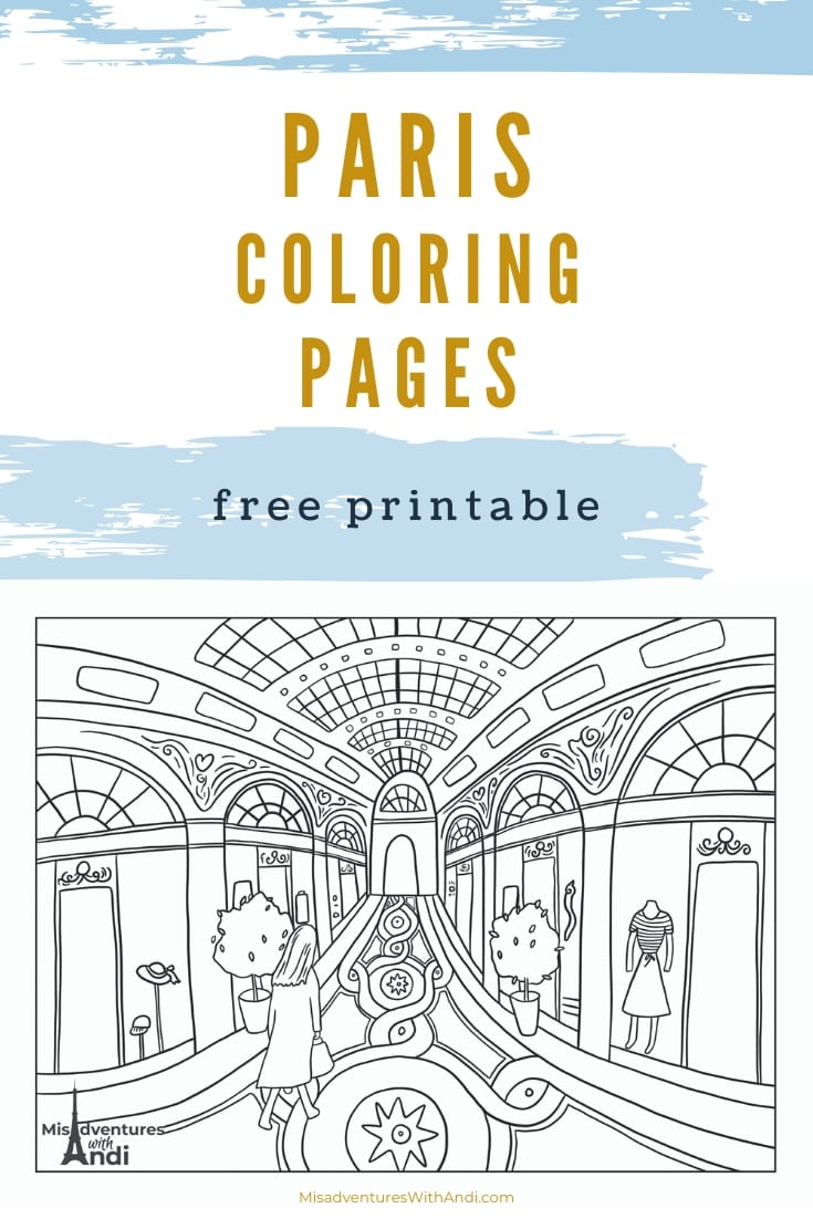 Free paris coloring pages