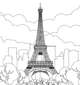 Paris coloring pages free coloring pages