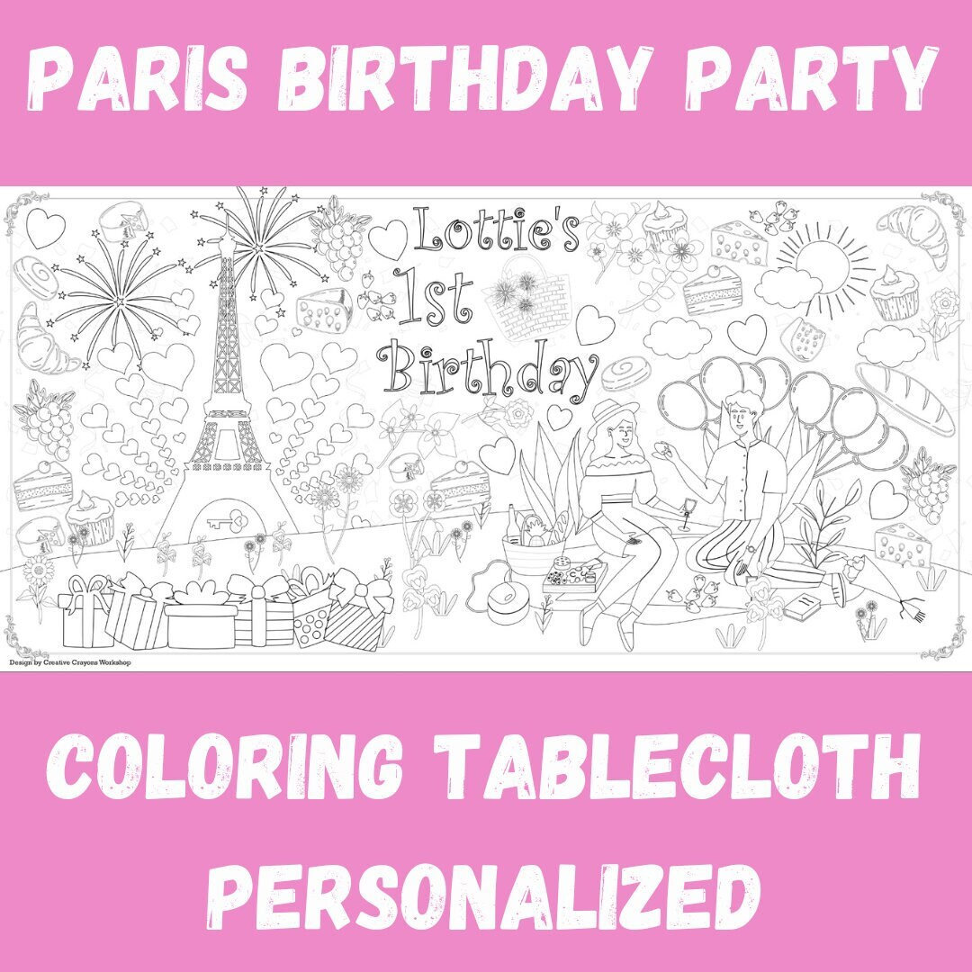 Paris coloring sheet