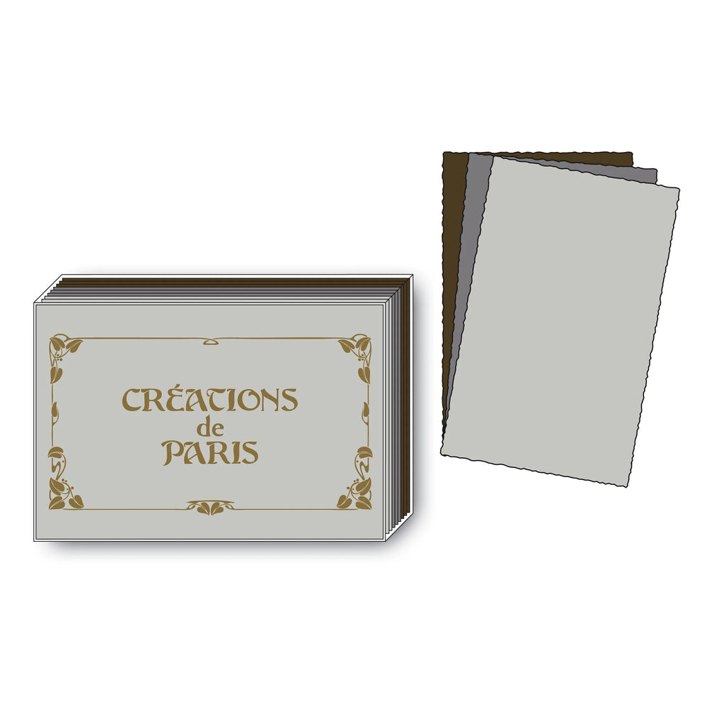 Crãation de paris deckled note card boxed set color choices â