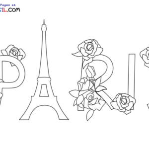 Paris coloring pages printable for free download
