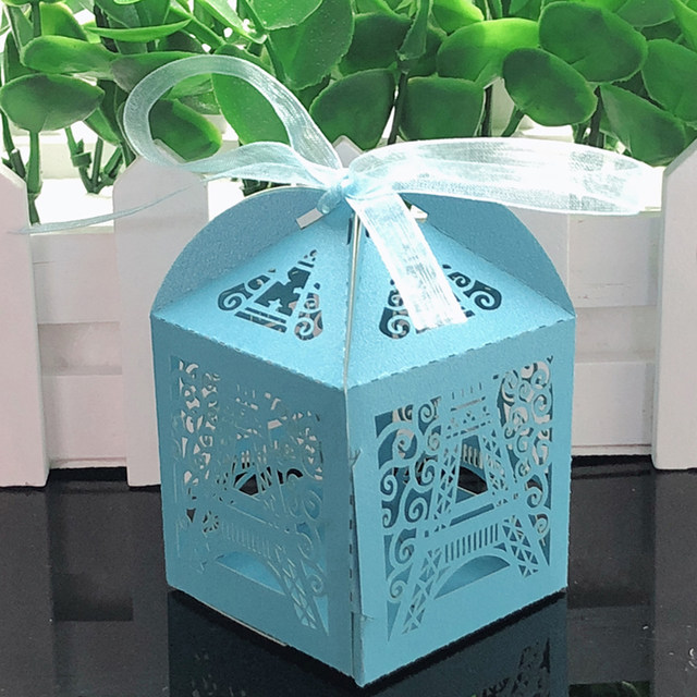 Paris eiffel tower gift box personalized wedding box eiffel tower candy box