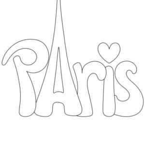 Paris coloring pages printable for free download