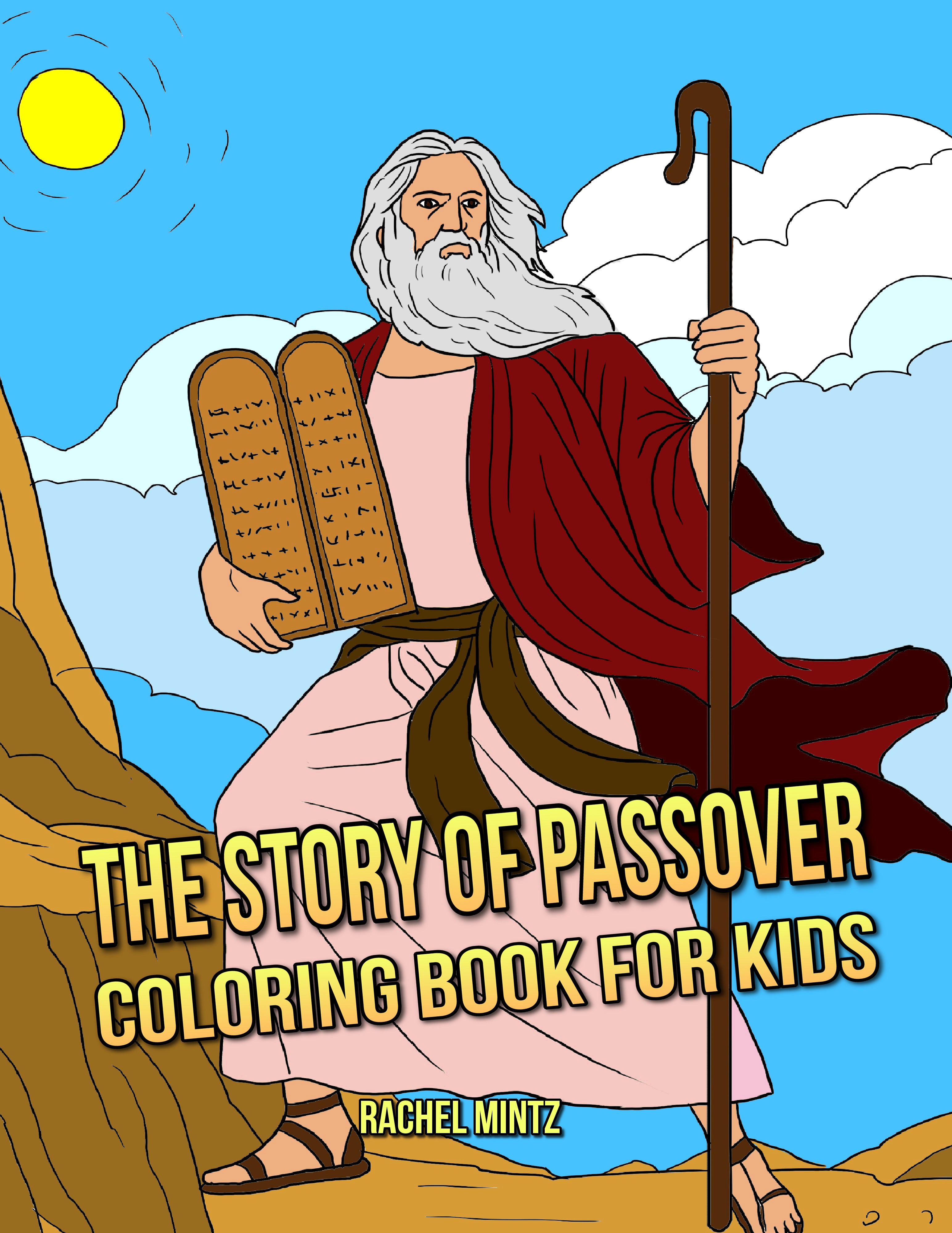 The story of passover coloring pdf book for kids â rachel mintz coloring books
