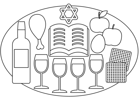 Passover coloring page free printable coloring pages