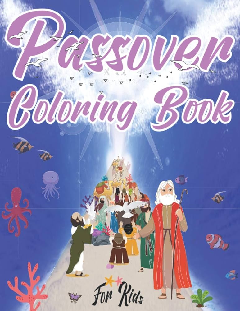 Passover coloring book for kids the story of by mejru ash