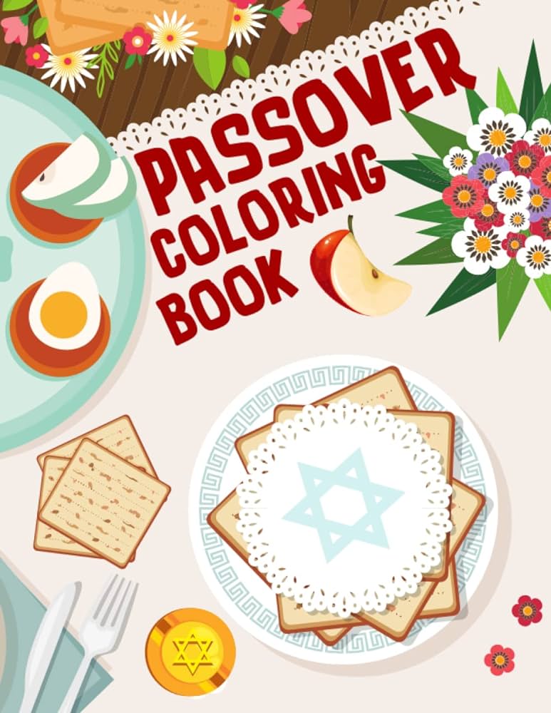 Passover coloring book for kids passover coloring book with unique illustrations for kids ages