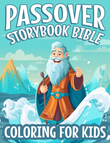 Passover storybook bible coloring for kids fun devotional pages to color and learn about jesus for little boys and girls jewish gift by gouldian genius