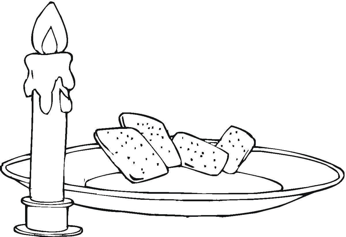 Passover poster coloring page