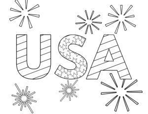 Free printable th of july coloring pages