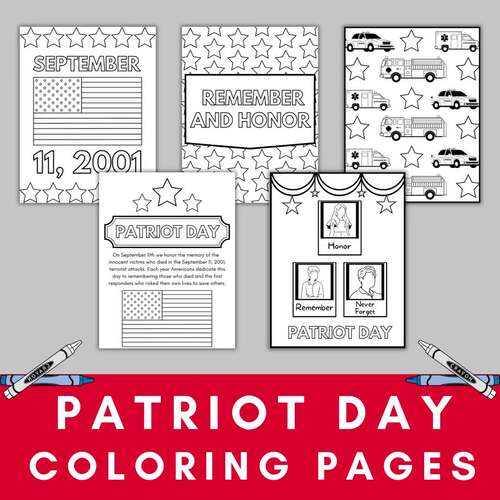 September patriot day printable coloring pages by jenny marie
