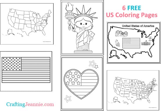 United states coloring pages free printable