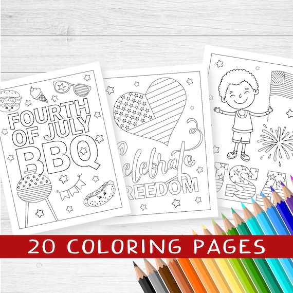 Th of july coloring printable pages patriotic coloring sheets independence day coloring kids summer activity usa flag