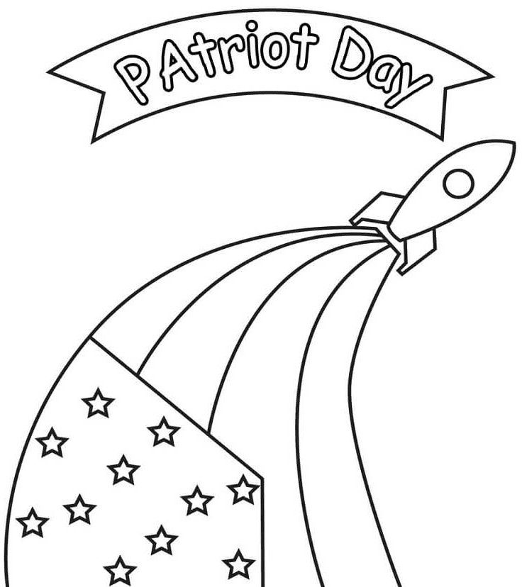 Patriot day coloring pages