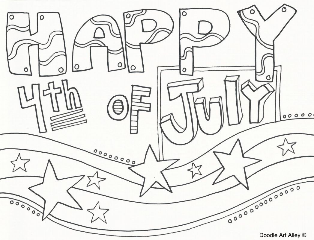 Free printable fourth of july coloring pages for kids