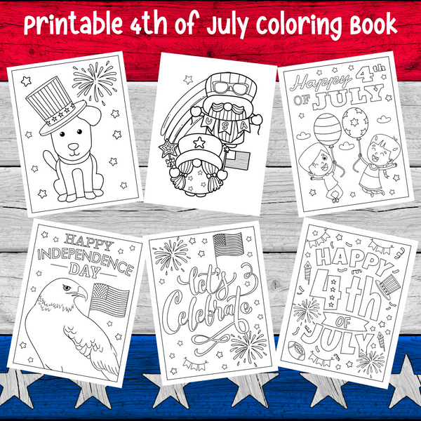 Printable th of july coloring book fourth of july coloring pages â cassie smallwood