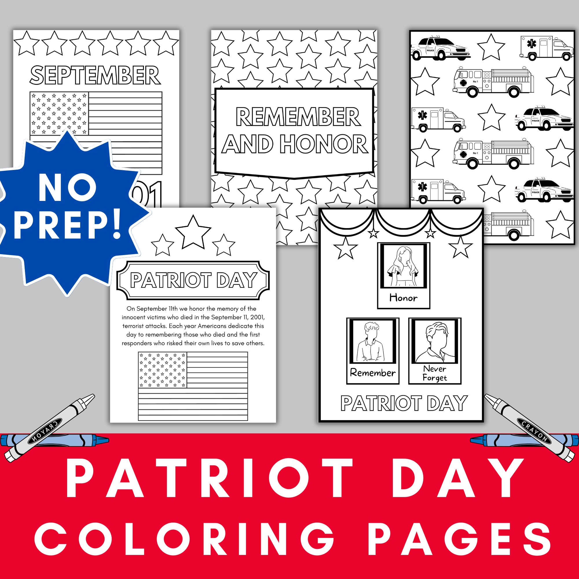 September patriot day printable coloring pages made by teachers