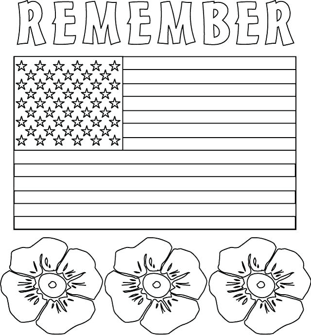 Patriot day coloring page