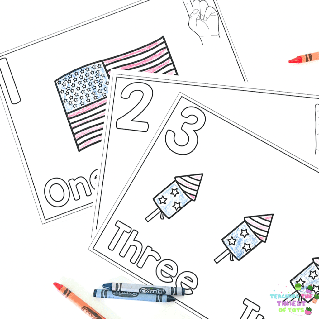 Th of july coloring pages preschool math activities