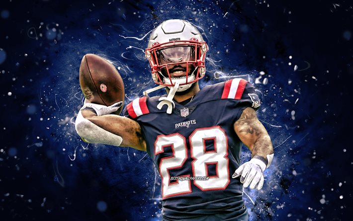 Download wallpapers james white k running back new england patriots american football nfl james calvin white blue neon lights james white new england patriots james white k for desktop free pictures for