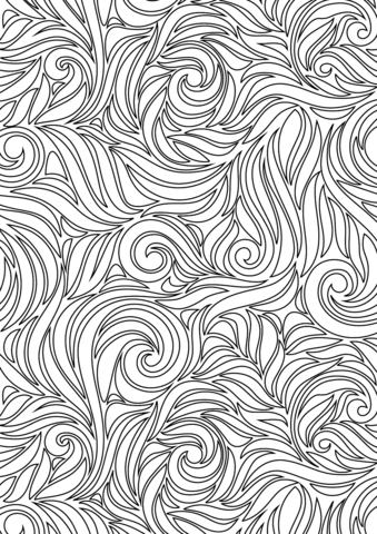 Swirl pattern coloring page free printable coloring pages