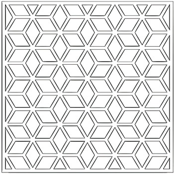 Geometric patterns coloring pages