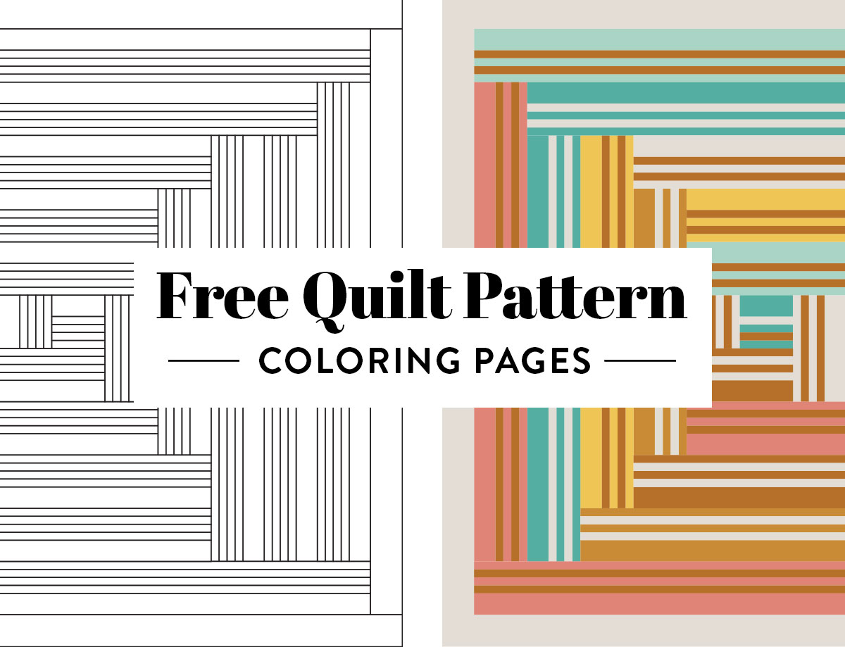 Free quilt pattern coloring pages print at home