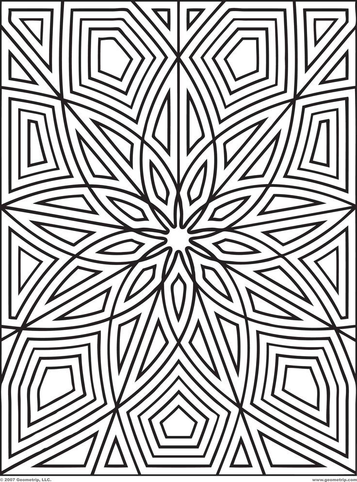 Coloring pages different patterns coloring pages for kids