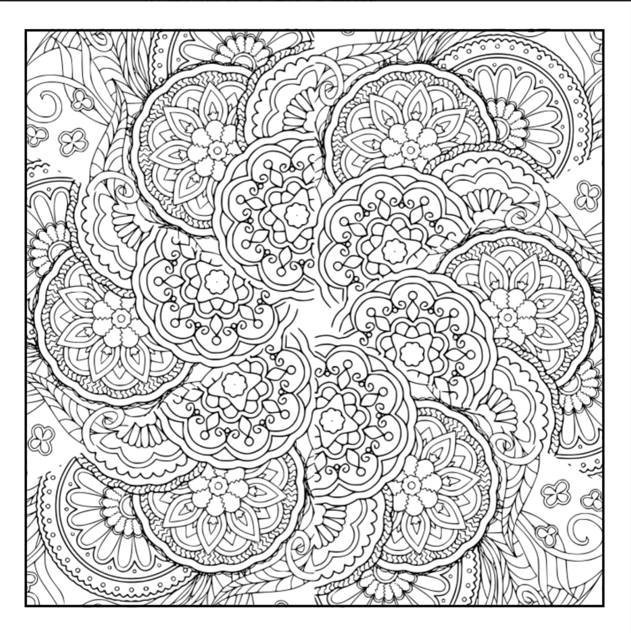 Mandala patterns louring pages â
