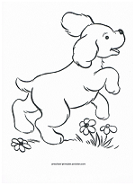 Dog coloring page