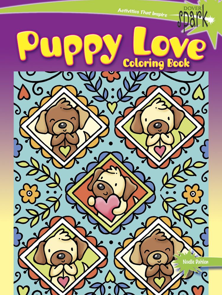 Spark puppy love coloring book