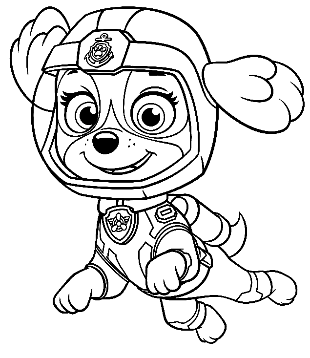 Skye paw patrol coloring pages printable for free download