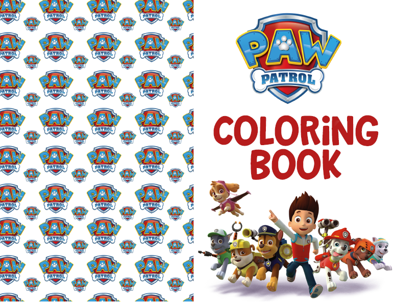 Paw patrol coloring activity book free to use