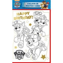 Paw patrol lour in poster card party delights