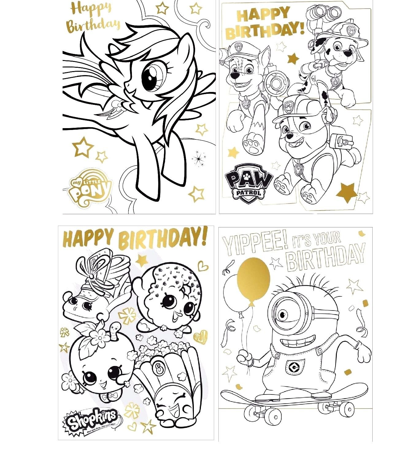 Child lour in poster birthday cards louring in happy birthday girls boys kid